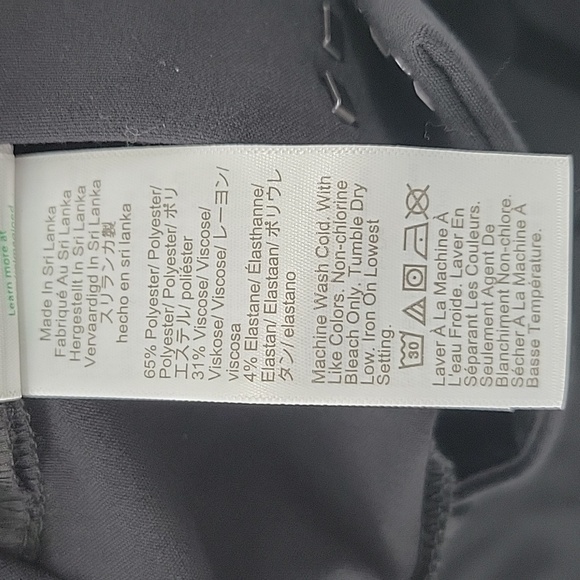 J Crew Factory Pleated trouser in Black size 14 NWT BT009 - Picture 8 of 10